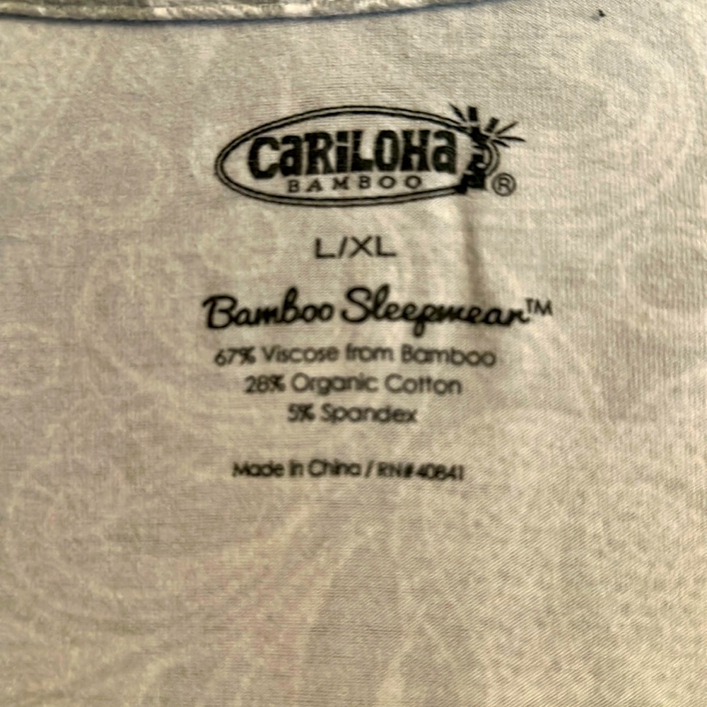 Cariloha bamboo robe sleepwear